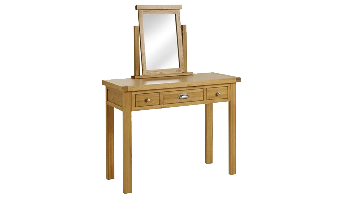 Oak Dressing Table (Mirror Sold Separately)